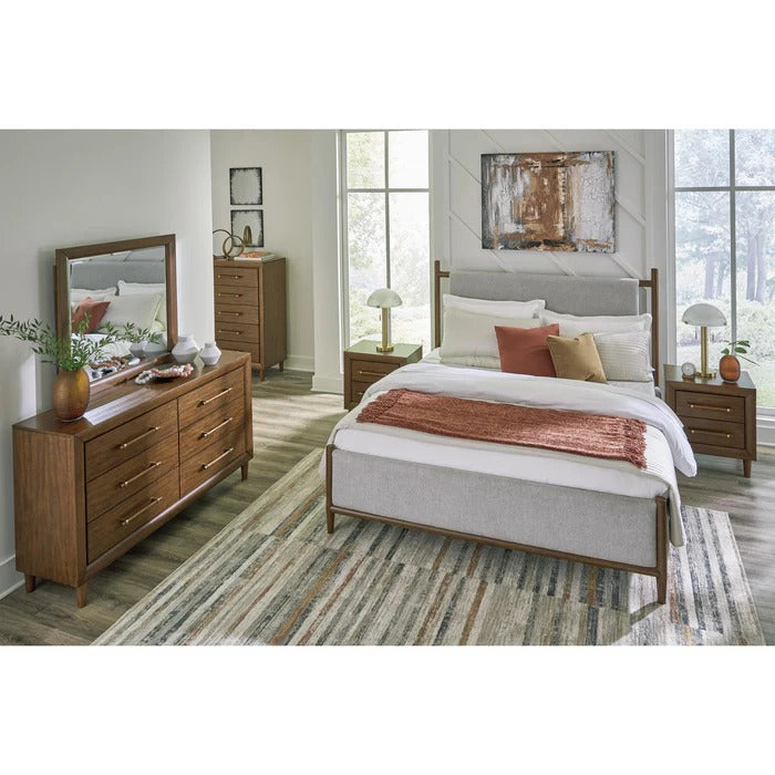 Lyncott 5 Piece Queen Panel Bed Set