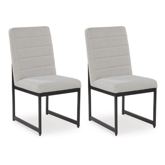 Tomtyn Dining UPH Side Chair;Light Brown (Set of Two)