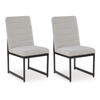 Tomtyn Dining UPH Side Chair;Light Brown (Set of Two)