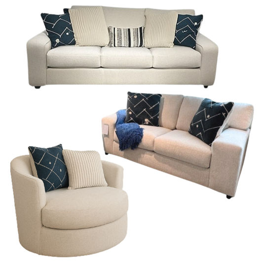Padova Sofa Set;Ivory