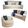 Padova Sofa Set;Ivory