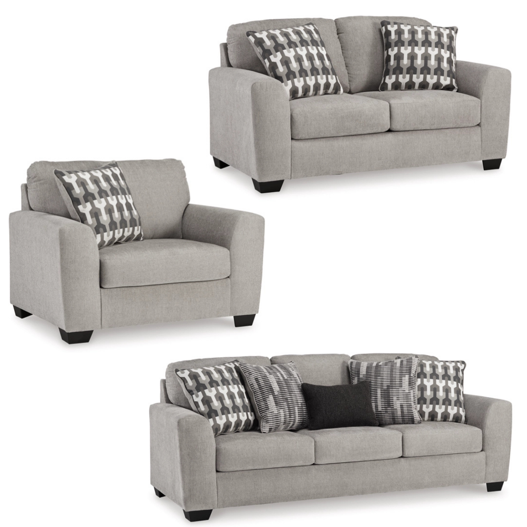 Avenal Park Sofa Set;Flannel
