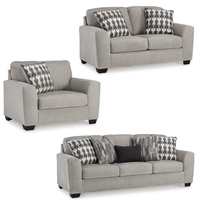 Avenal Park Sofa Set;Flannel