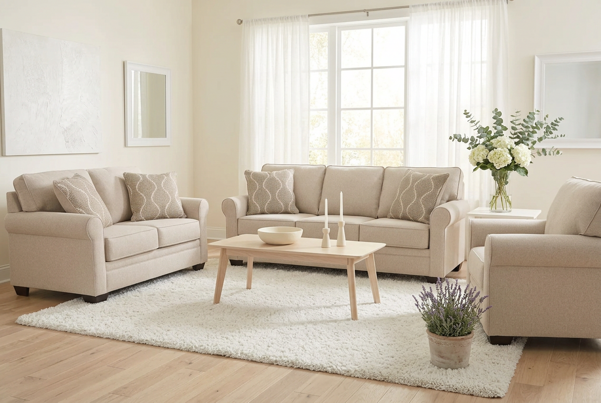 Belcaro Place Sofa Set;Jute