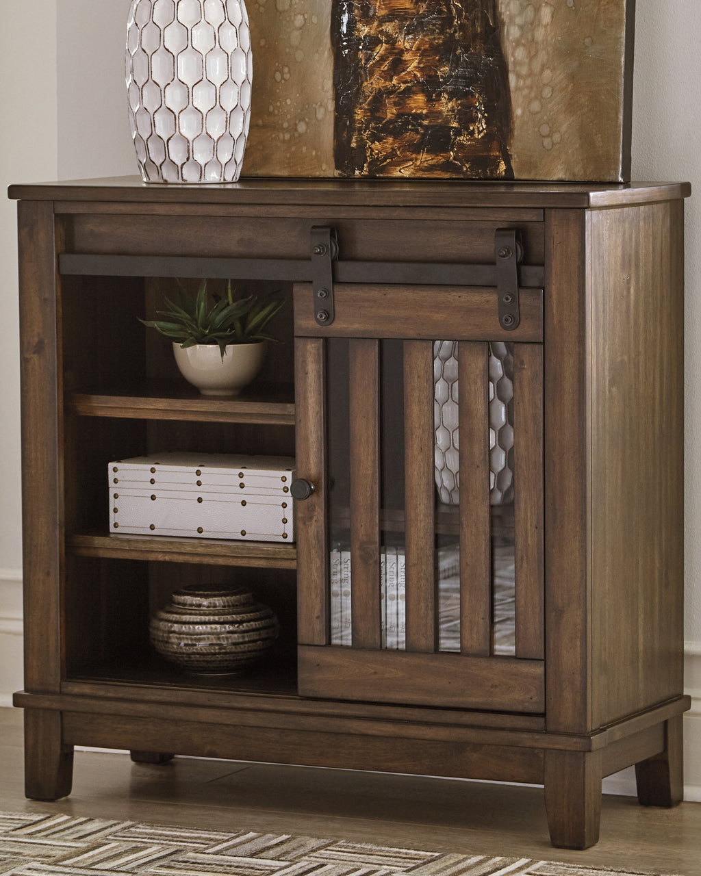Brookport Accent Cabinet-Brown
