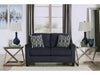 Creeal Heights Loveseat; Midnight Blue