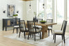 Galliden 6-Piece Dining Set;Light Brown/black