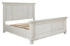 Robbinsdale King Panel Storage Bed with Mirrored Dresser, Chest and 1 Drawer Nightstand