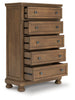 Vandenmore Five Drawer Chest;Medium Brown