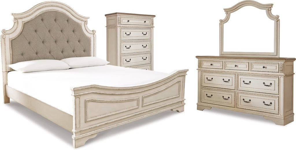 Realyn Queen Panel Bed, Dresser, Mirror and Chest - Ashley Furniture - Brunei