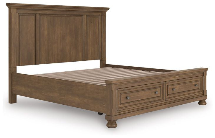 Vandenmore King Rails With Roll Slats; Medium Brown