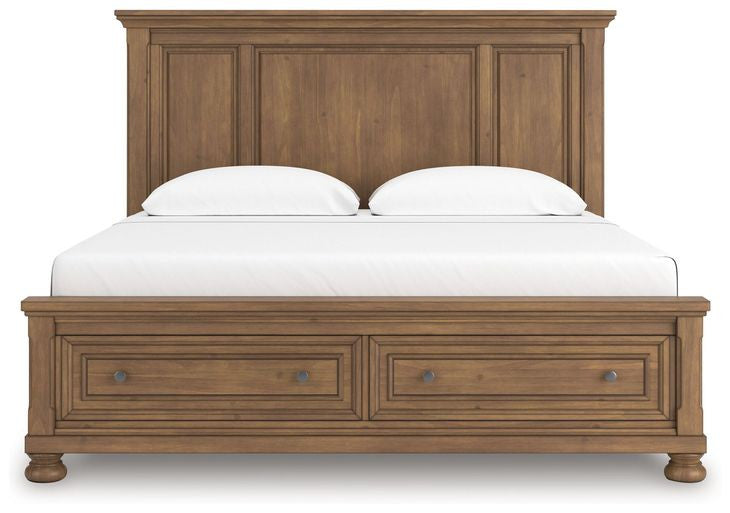 Vandenmore King Rails With Roll Slats; Medium Brown