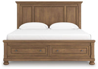 Vandenmore King Rails With Roll Slats; Medium Brown