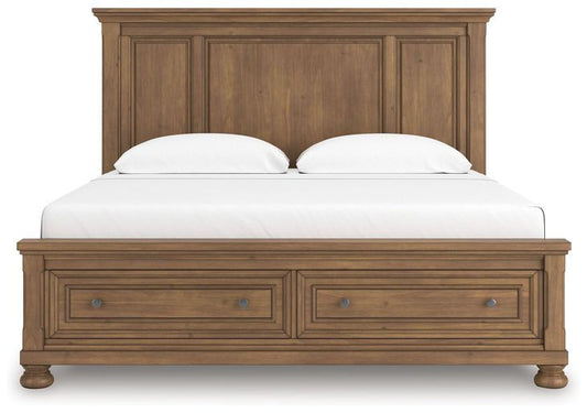 Vandenmore King Rails With Roll Slats; Medium Brown