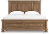 Vandenmore King Rails With Roll Slats; Medium Brown