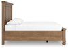 Vandenmore King Rails With Roll Slats; Medium Brown