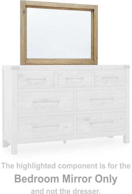 Ridgester 7-Drawer Dresser with Mirror;Brown