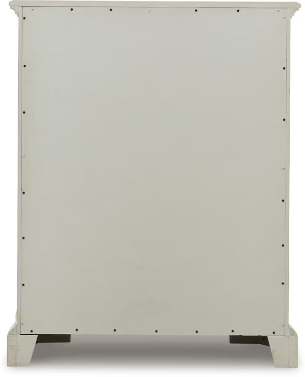 Arlendyne Five Drawer Chest;ANTIQUE WHITE