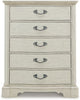 Arlendyne Five Drawer Chest;ANTIQUE WHITE