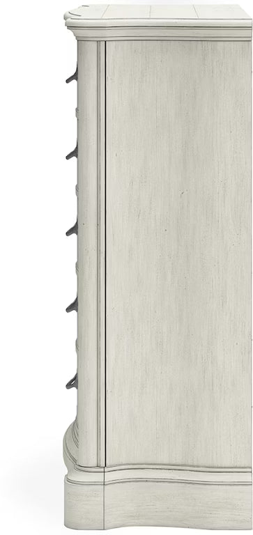 Arlendyne Five Drawer Chest;ANTIQUE WHITE