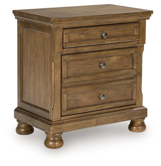 Vandenmore Two Drawer Night Stand;MediumBrown