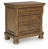 Vandenmore Two Drawer Night Stand;MediumBrown