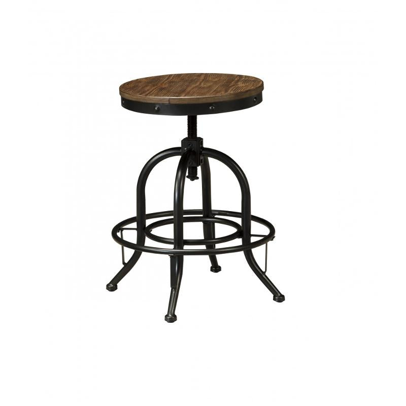 Grayish Brown Swivel Stool