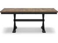 Wildenauer Dining Room Table Set; Brown/Black