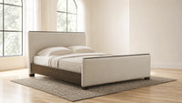 Darimore King Upholstered Bed;Burnished Brown