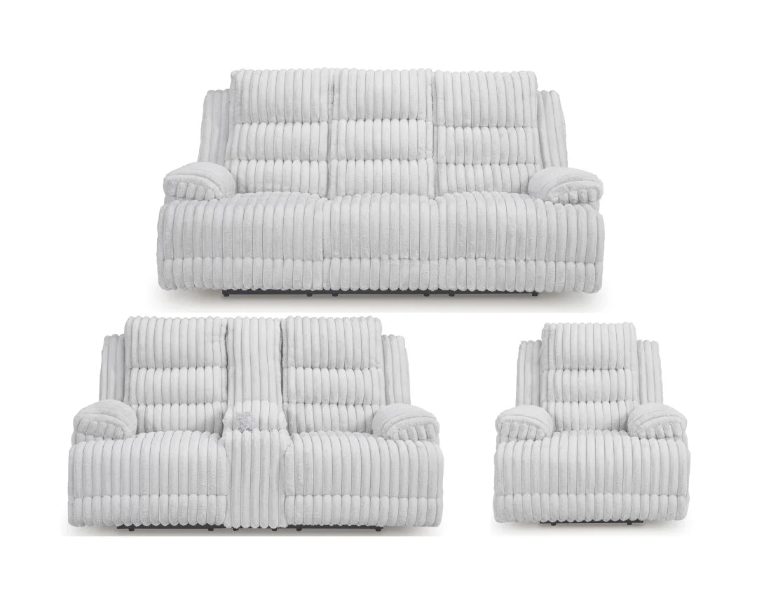 Technique Recliner Sofa Set; Alloy