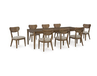 Roanhowe Dining Table Set;Brown