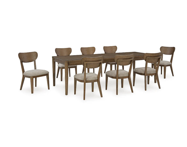 Roanhowe Dining Table Set;Brown