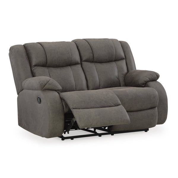 First Base Reclining Loveseat - Ashley Furniture - Brunei