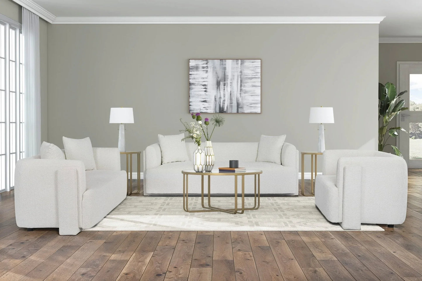 Jesolo Sofa Set;Vanilla
