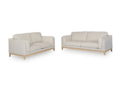 Jojanna Sofa and Loveseat;Birch