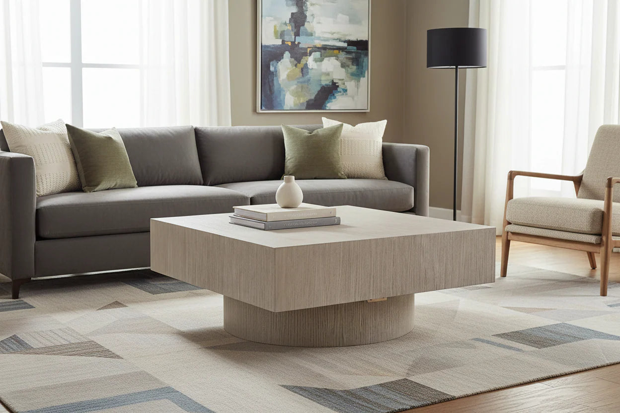 Jorielyn Square Cocktail Table;Light Grayish Brown