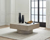 Jorielyn Square Cocktail Table;Light Grayish Brown