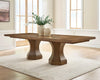 Jorlaina Rect Dining Table Base and Top;Brown