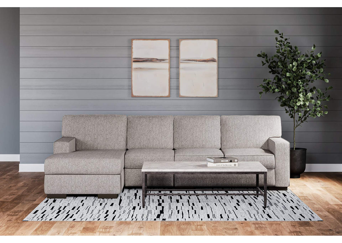 Ashlor Nuvella® 3Piece Sectional with Chaise Ashley Furniture Brunei