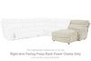 Critic's Corner Right-Arm Facing Power Reclining Back Chaise