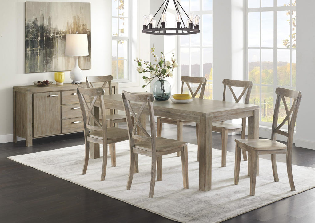 Ambrosh Dining Table w/6 Dining Chair