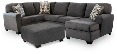 Ambee 3-Piece Sectional with Chaise and Ottoman