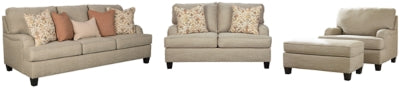 Almanza Sofa and Loveseat with Chair and Ottoman