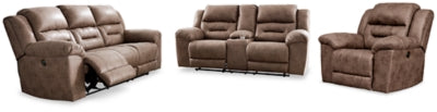 Stoneland Power Reclining Sofa, Loveseat and Recliner - Ashley Furniture - Brunei
