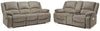 Draycoll Reclining Sofa and Power Reclining Loveseat