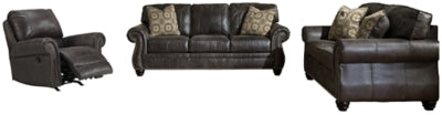 Breville Sofa and Loveseat with Recliner