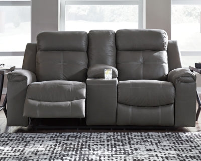 Jesolo Reclining Loveseat with Console - Ashley Furniture - Brunei