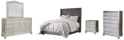 Coralayne Queen Upholstered Bed, Dresser, Mirror, Chest and Nightstand - Ashley Furniture - Brunei