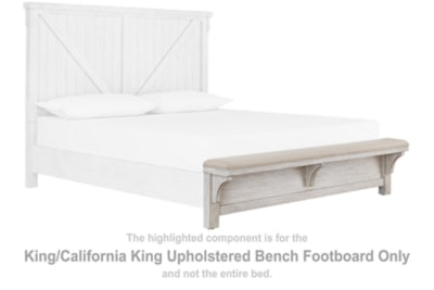 Brashland King Upholstered Bench Footboard