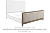 Chrestner King/California King Upholstered Panel Footboard
